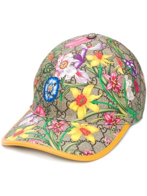 Gucci Casquette à Fleurs 